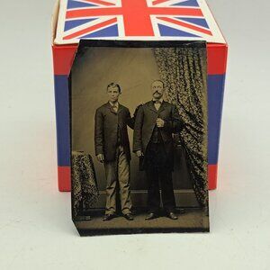 Antique Tintype Father & Son